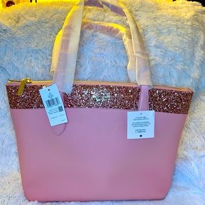 kate spade Glitter Pink Tote NWT